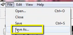 SaveAs